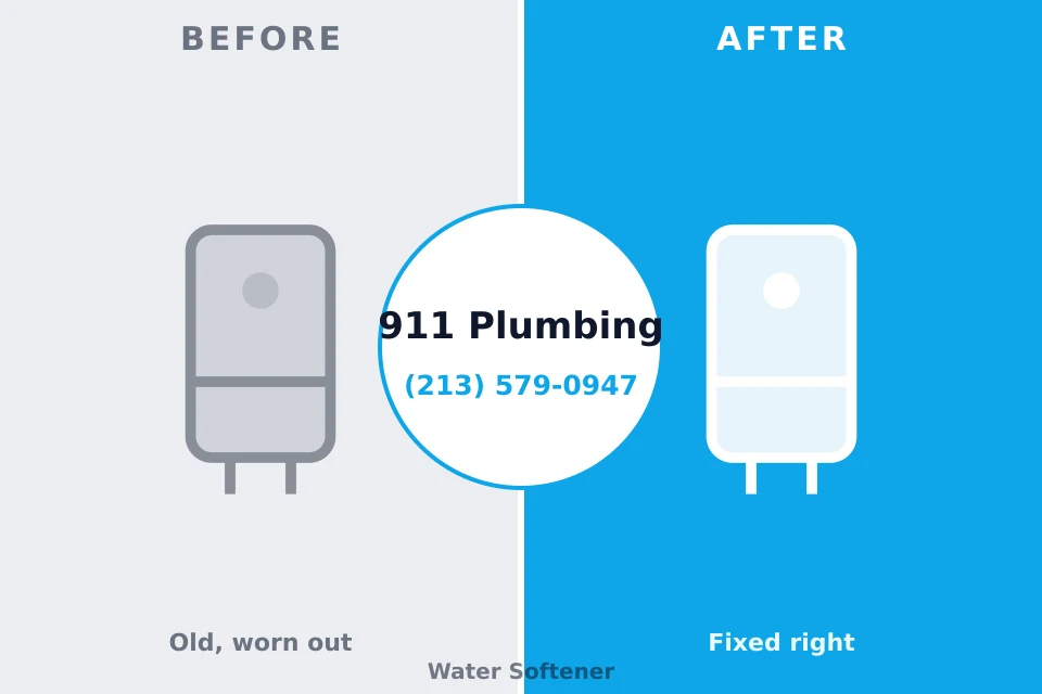 Before and after: plumbing repair Heritage Village, CT